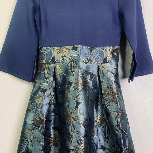 FANCYEVER WISHANG HUANGJIWU Dress M Midi Cocktail Special Event‎ Metallic Detail - Picture 5 of 16